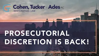 Immigration Talk Live: Prosecutorial Discretion is Back!