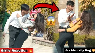 Accidentally Hugging Prank 😍On Cute Girls I Epic Reaction | Kundan prankster