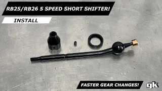 Gktech RB25 RB26 5 Speed Short Shifter - Install