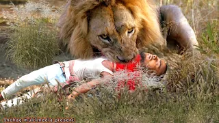 Lion Attack Man in Forest | Lion Attack Hunter | Lion Attack Stories Part-12