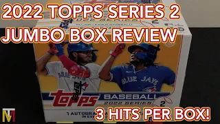 2022 TOPPS SERIES 2 BASEBALL JUMBO BOX REVIEW || 3 HITS PER BOX! || MORE SILVER PACK MOJO?!?!