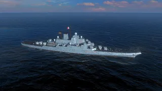 Colbert Tier 10 french premium cruiser gameplay - World of Warships Blitz