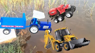 Toys Swim In River | Cleaning Toys | Ford Tractor | John Deere Tractor | Bolero Pickup | Bhoom Toys