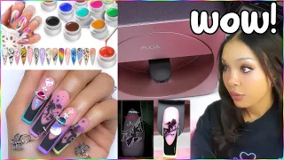 SAVILAND 36 Art Gels & Testing a PINK Nail Art PRINTER!! OMG