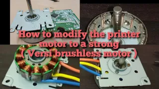 (full tutorial) how to wiring brushless motor from dead printer motor