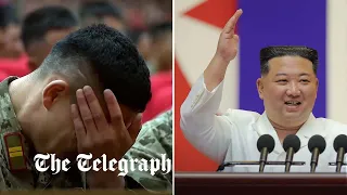 North Korean medics weep as Kim Jong-un praises their Covid 19 relief effots