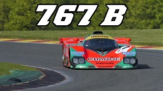 Mazda 767B screaming 4 rotor at Spa Classic 2014 (incl. idle + revving)