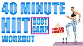 40 Minute HIIT Bootcamp Workout 🔥Burn 510 Calories! 🔥