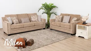 7 Seater Fabric Sofa Set - Milan | Furniture Palace