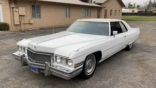 First Cadillac Video— 1973 Cadillac Coupe DeVille-- Raw unedited
