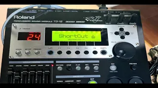 Roland TD 12 Pre-set 24: Shortcut