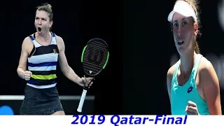 Simona Halep vs Elise Mertens 2019 Qatar - Final Highlights