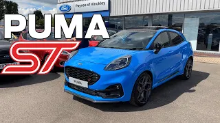 The Ford Puma ST in Azura Blue