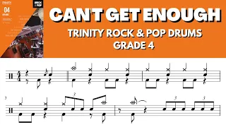 Can't Get Enough - Trinity Rock & Pop Drums GRADE 4 (no drums/with click)