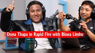Dona Thapa-Chocolaty Boy-Chatar Chatar in Rapid Fire with Biswa Limbu !!