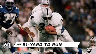 'NFL 100 Greatest' No. 25: Bo Jackson runs through tunnel after 91-yard TD | Raiders