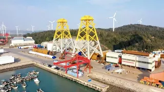 China's first 16-megawatt offshore wind turbine project begins construction