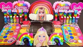 ASMR RAINBOW Barbie Slime Mixing Random Into Slime! Satisfying Slime#ASMR#Slime#satisfying