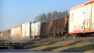 NS 16N Freight Train Derailing - Cresson, PA