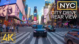 4K City Drive from Upper West Side to Dumbo, Brooklyn - REAR VIEW - Driving Tour through NYC