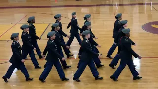 Union HS Army JROTC Unarmed Regulation at Central Regional Drill Competition 2019