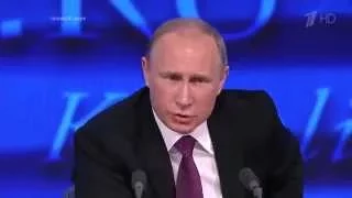 Владимир Путин. Скандальный вопрос про  Вятский КВАС