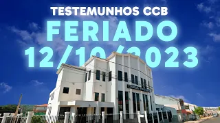 TESTEMUNHO CCB - FERIADO 13/10/2023 #ccb #cultoonlineccb #testemunhoccb
