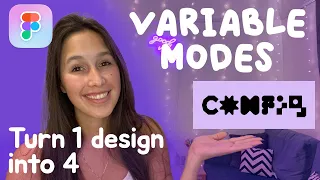 Figma VARIABLE MODES | Figma Variables Step-by-step | Config 2023 update |  Design tokens tutorial