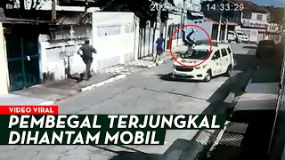 PEMBEGAL TERJUNGKAL DIHANTAM MOBIL! Jangan Beri Ampun Para Sampah Masyarakat Ini