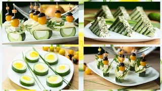 Tasty snacks with cucumber - Easy cucumber snacks