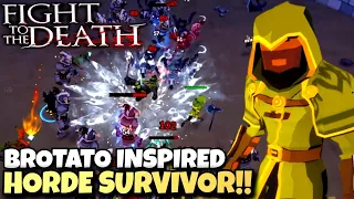 This 2 Dollar Brotato Inspired Horde Survivor Is Actually Good?! | Fight To The Death