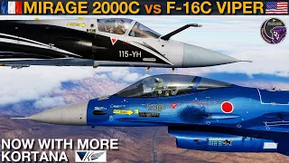 F-16C Viper vs Mirage 2000C: Missile & Guns Dogfight | DCS