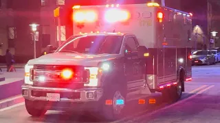 Libertytown Volunteer Fire Department Ambulance 179 Arriving at the Hospital 01/31/23