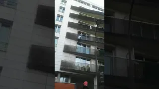 FULL VIDEO: Man Climbs Building to Save Child Dangling From Balcony in Stunning Display of Heroism