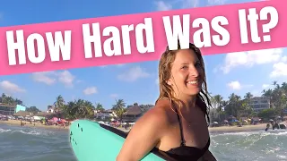 Learning to Surf in Sayulita Mexico (complete beginners trying it for the first time - GoPro edit)