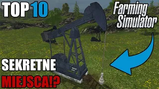 TOP 10 NAJLEPSZYCH SEKRETNYCH MIEJSC NA MAPACH W SERII GIER FARMING SIMULATOR!!!