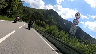 Motorrad Tour, Oberjoch B 308  mit Polizei stop