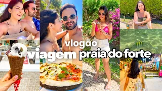 VLOG VIAGEM PRAIA DO FORTE: viagem em casal, passeios, restaurantes, vila, preços, quanto gastamos