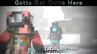 Reacting to Gotta Get Outta Here(A Minecraft music video) by Rainimator