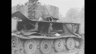 Tiger 334 of s.Pz.Abt. 504 sabotaged after breaking down North of Pomarance in Italy in June 1944