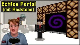 Ein ECHTES PORTAL per REDSTONE (kein Fake) - SO GEHT ES