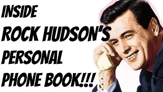 Rock Hudson's PERSONAL Phone Book! Who is in?  Doris Day?  Liz Taylor Scott Michaels Dearly Departed