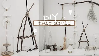 DIY Twig Crystal Shelf |Twig Shelf | Witchy Decor