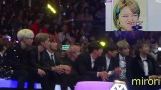 171201 BTS (방탄소년단) reaction to Best Music Video Award (Nominees + VCR) @ MAMA 2017