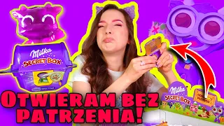 OTWIERAM MILKI BOXY BEZ PATRZENIA!😱ZGADUJE CO MAM!