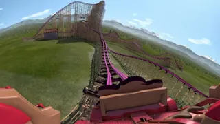 Sabertooth - RMC Hyper Hybrid - 3D VR Roller Coaster