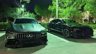 2018 Audi RS7 Exhaust OTS 93 vs 2021 Mercedes GT63 S AMG Bolt Ons 93