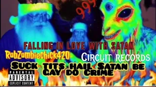 FALLING IN LOVE WITH SATAN - Official Lyrics Video - RobZombieChick420