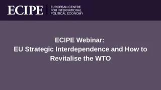 ECIPE Webinar: EU Strategic Interdependence and How to Revitalise the WTO