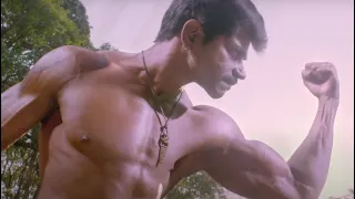 Lankasura Vinod Prabhakar Shows His Amazing Eight Pack Body | Action Scene | Rugged Hindi Dubbed